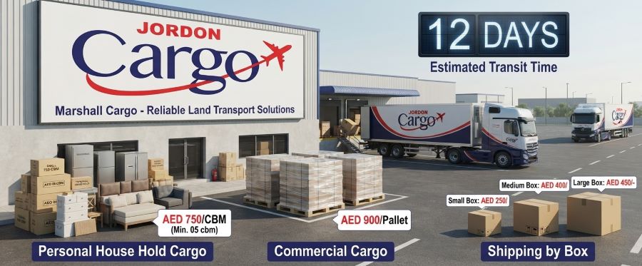 Land Cargo Services to Jordan