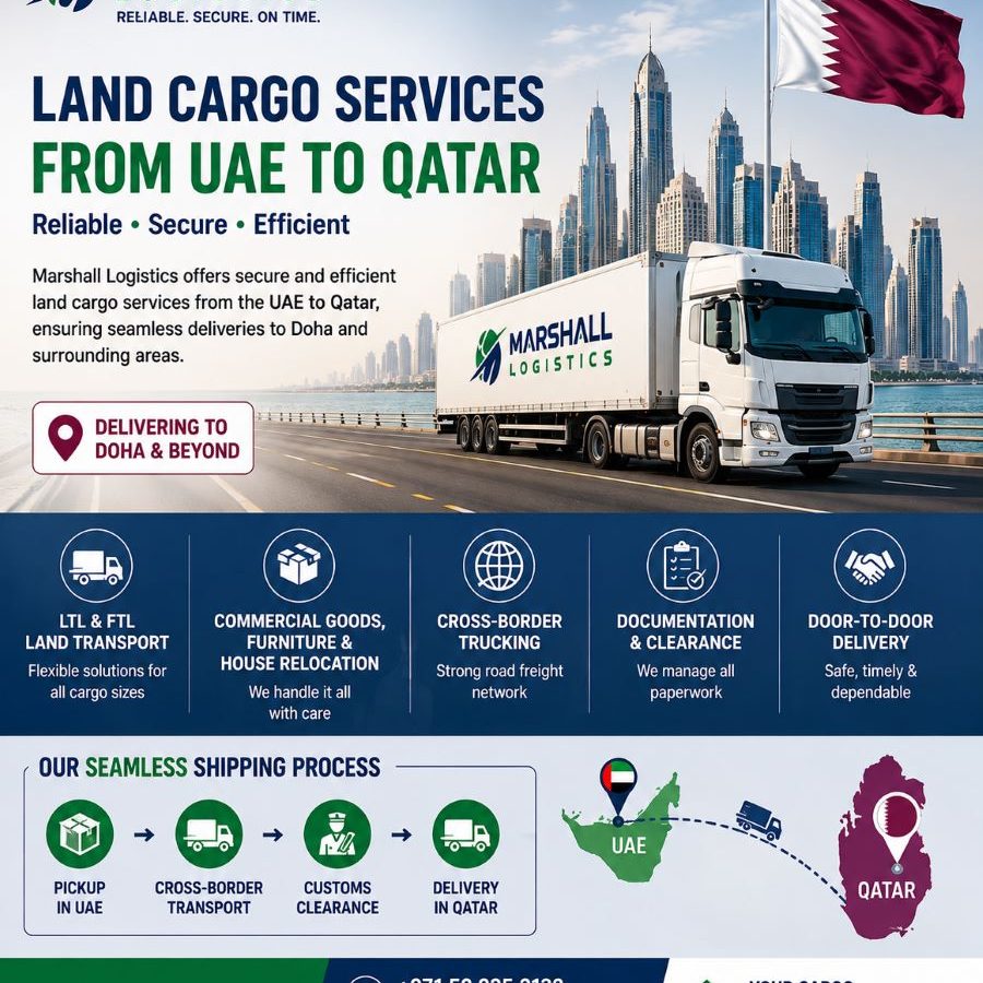 UAE To Qatar Land Cargo Services